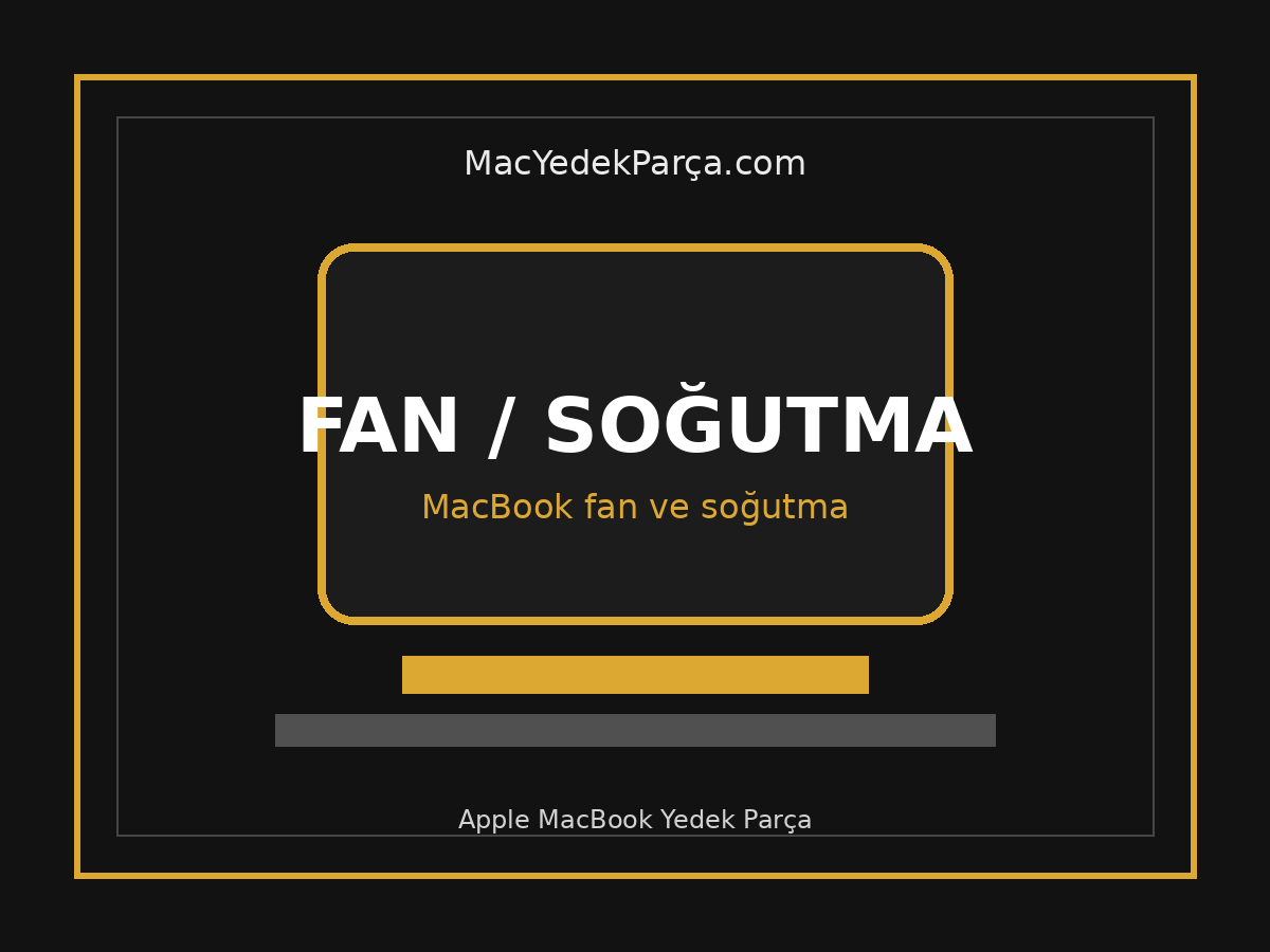 A1398 MacBook Pro 15" Retina (2012-2015) Fan / Soğutucu (Kullanılmış Orijinal)