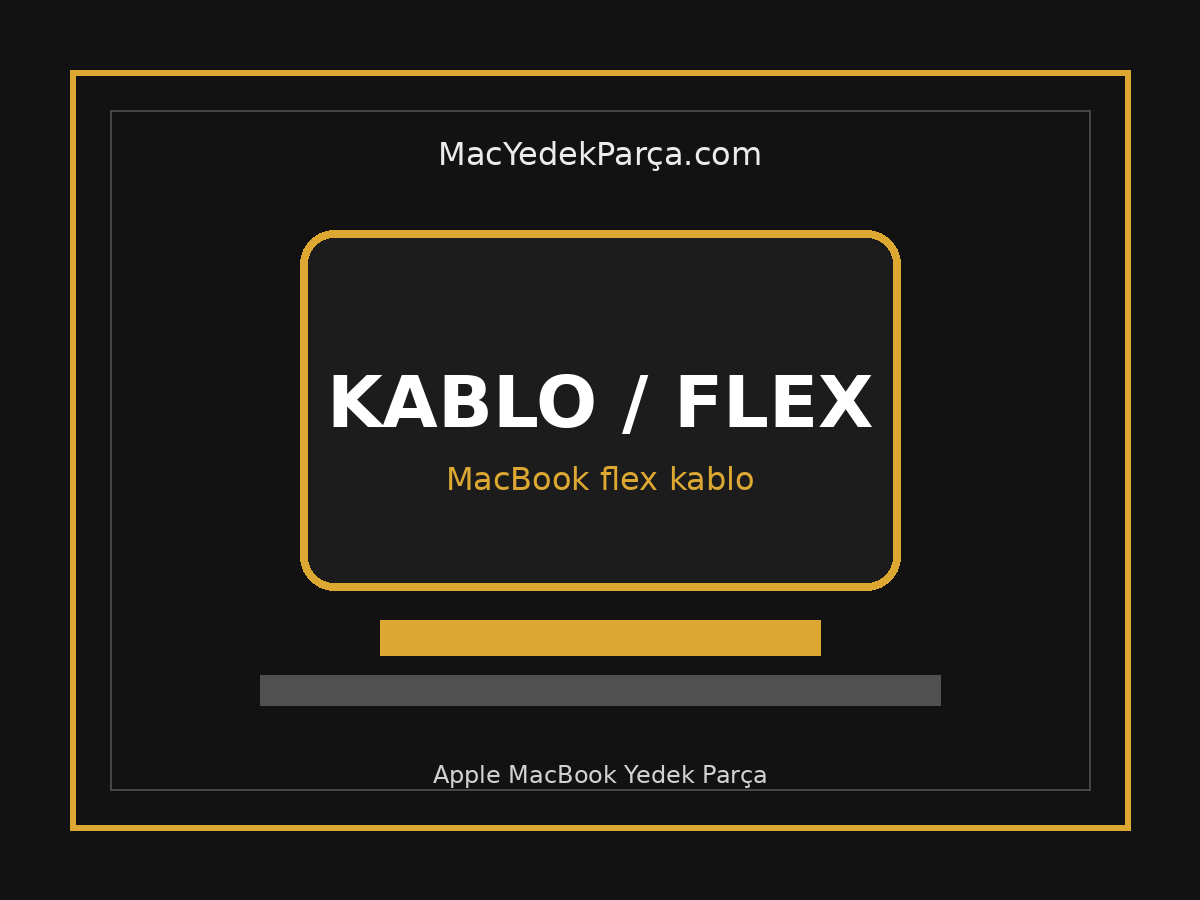 Macbook A1989 A1990 A2251 A2289 Flexgate Kablo 821-01270-01